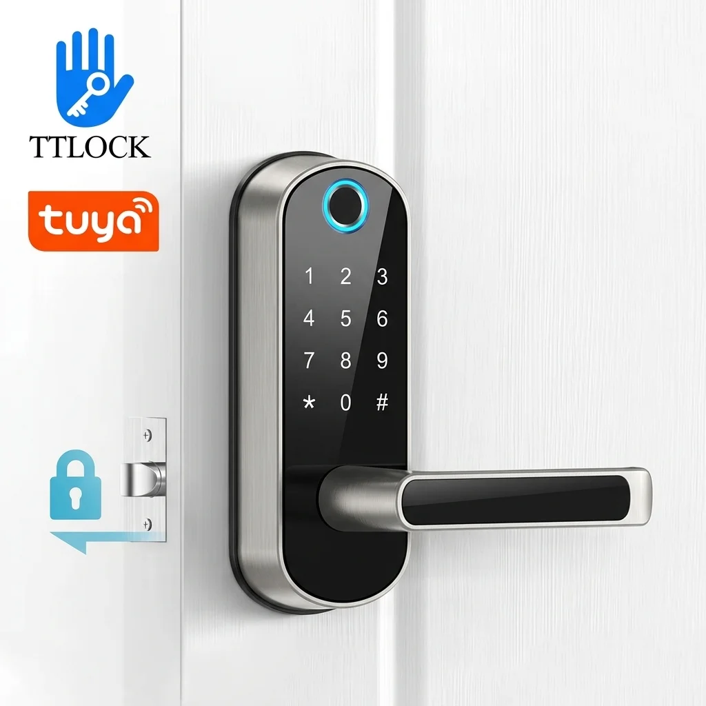 Airbnb Smart Home - Fechadura inteligente TTLOCK Tuya com Wi-Fi,