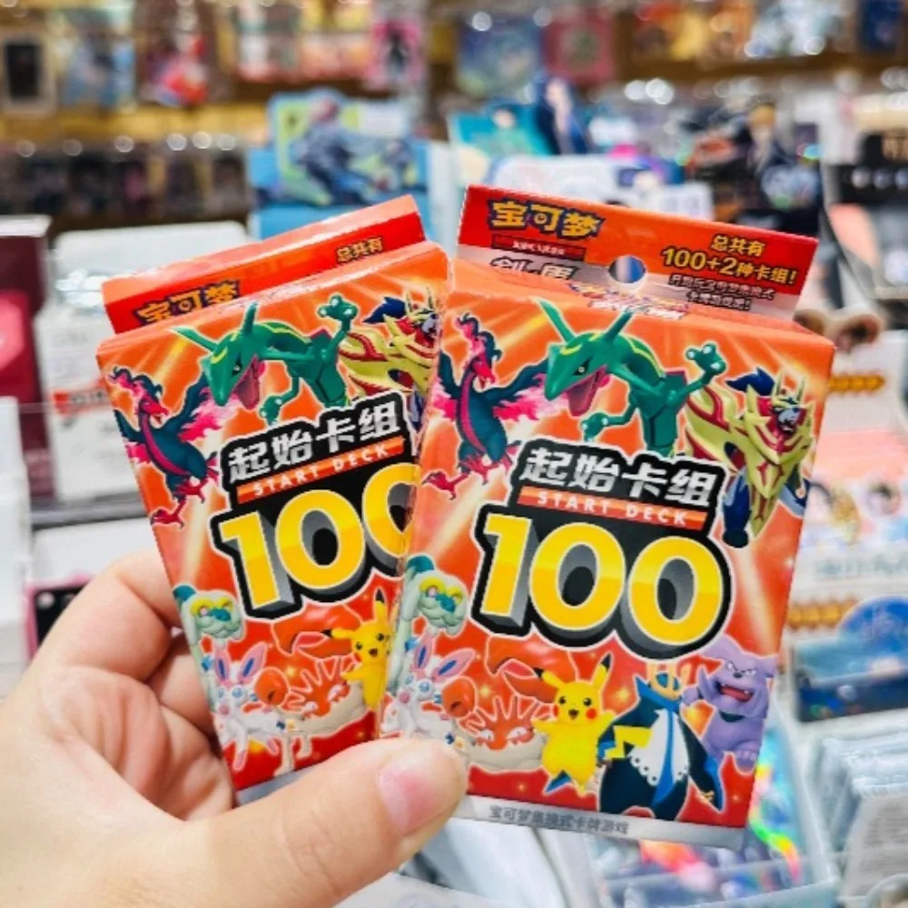 100% Original Pokemon 3,0 5,0 7,0 tarjetas de inicio comerciales PTCG paquete de refuerzo chino simplificado tarjetas coleccionables juguetes regalos
