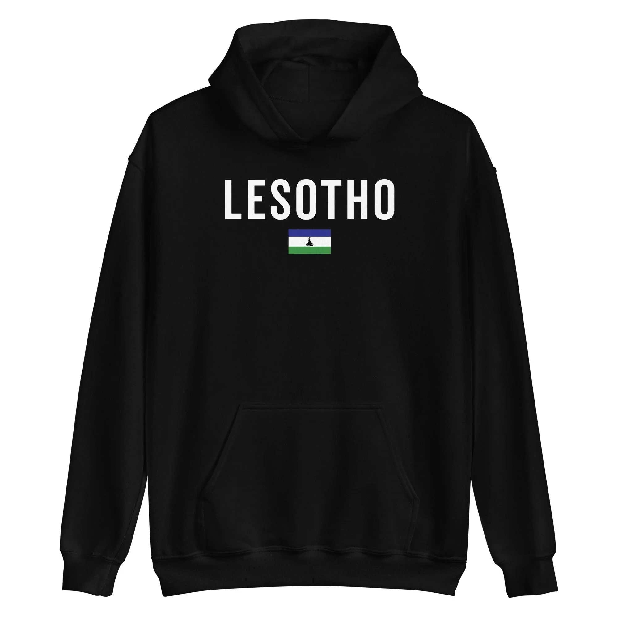 

Lesotho Flag Hoodie Men's and Women's Long Sleeve Sweatshirt Pullover Retro Hip Hop Streetwear Sportswear Y2k Tops Men Clothing