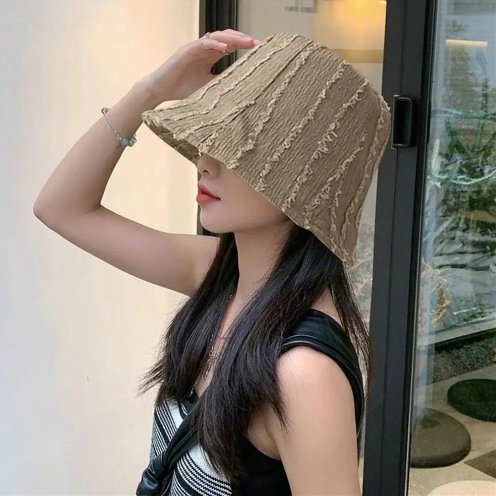 قبعة دلو قطيفة محمولة ، قبعة صيادين واقية من الشمس قابلة للطي في الهواء الطلق ، قبعة باناما غير رسمية