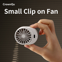 Portable Waist Clip Fan Rechargeable 360° Adjustable Turbocharged Neck 3 Speed Strong Wind for Outdoor Sports Courier Working