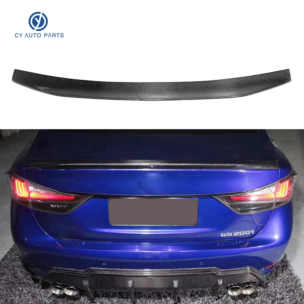 For LEXUS GS Brilliant Quality Rear Trunk Spoiler Wing Carbon Fiber Rear Spoiler