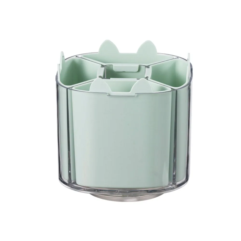 5 Grid to 9 Grid 360° Rotating Pen Holder Pencil Case Large Capacity Pen Storage Box Desktop Organizer Multifunctional