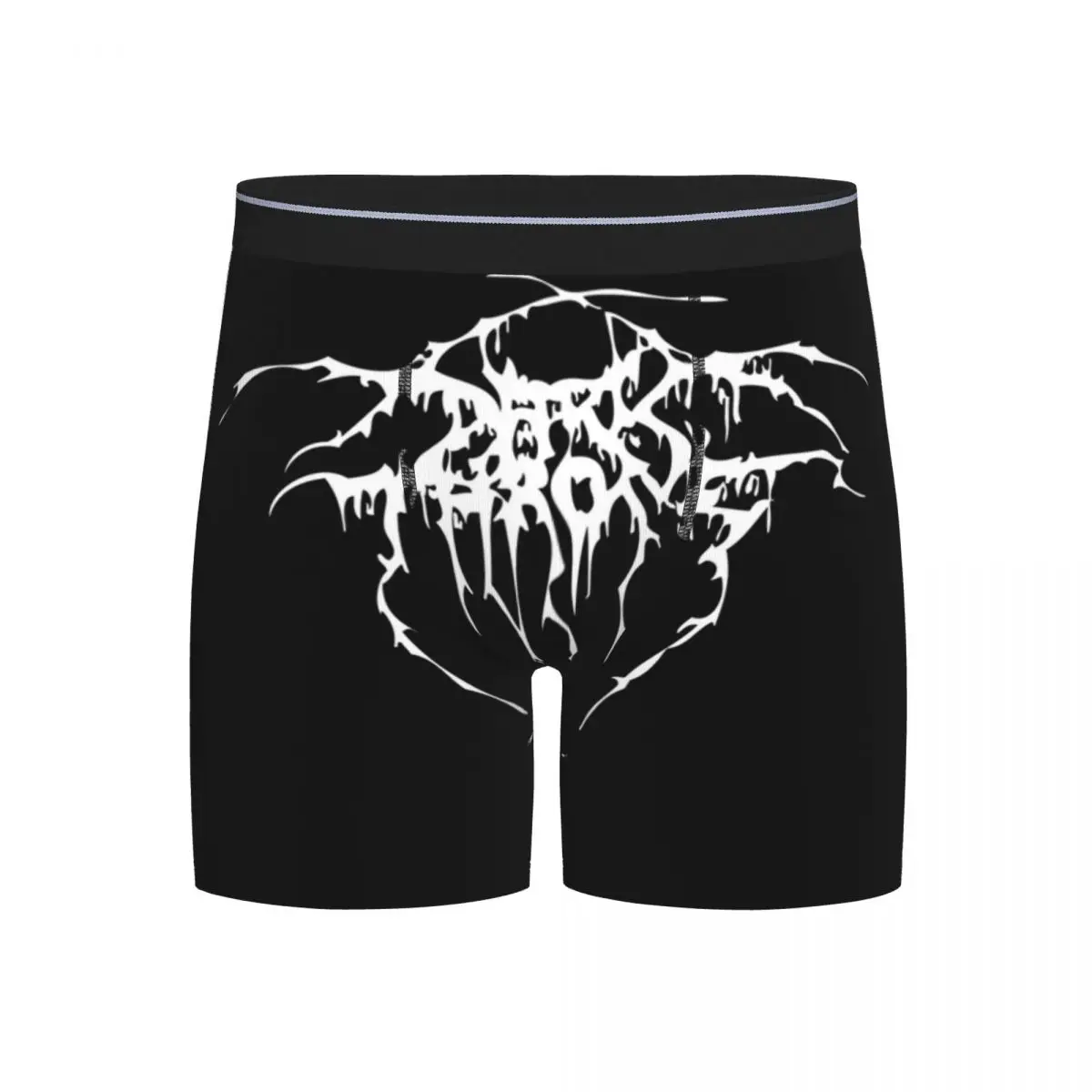 

Длинные трусы-боксеры, шорты Darkthrone, норвежские черные трусики с металлической лентой, мужское нижнее белье для мужчин, подарок бойфренду