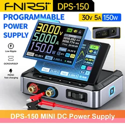 Fnirsi-プログラム可能なミニデジタル電源,調整可能な電圧,実験室ベンチスイッチング,DPS-150