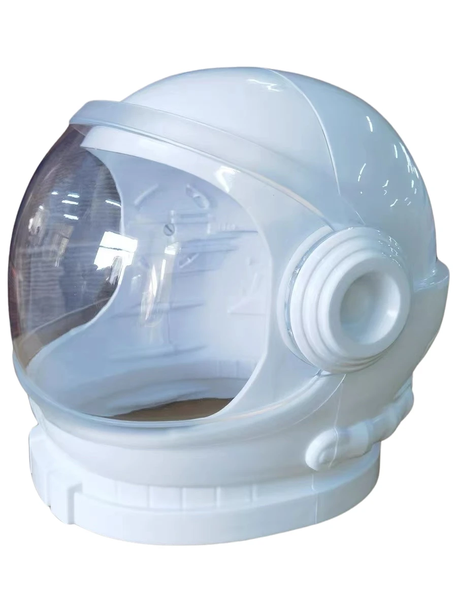 Plastic White and Transparent Helmets Head Wearable Mask Costume Props Stage Performance Show