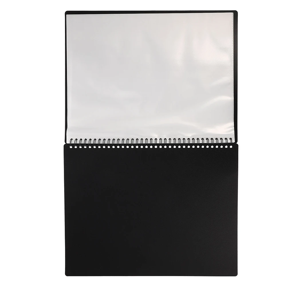 

Binder With Plastic Sleeves A4 Sheet Piano Score Organizer Transparent Inserts Document Storage Bag Stylish