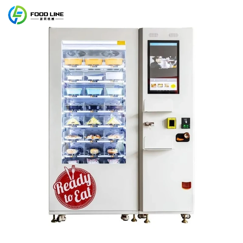 FL Custom 2026 New Hot Food Vending Machine with Hot Plate Can Provide Customers Such As Lunch Box, Bread, Pizza and Hamburger
