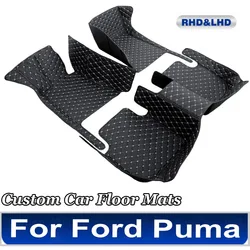 Car Mats Floor For Ford Puma ST-Line V Crossover 2020 2021 2022 Waterproof Set Car Floor Mats Alfombrillas Coche Car Accessories