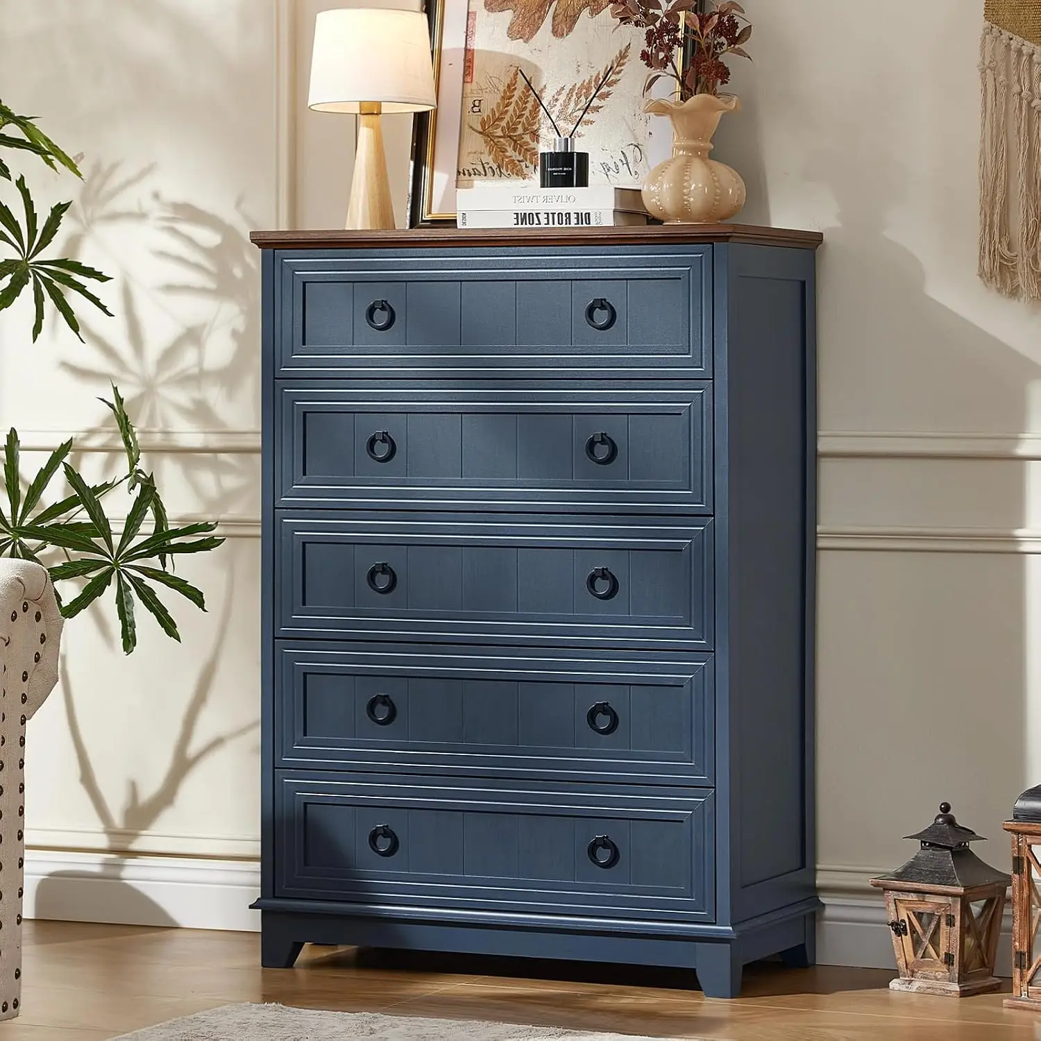 Farmhouse 5 Drawer Dresser 42