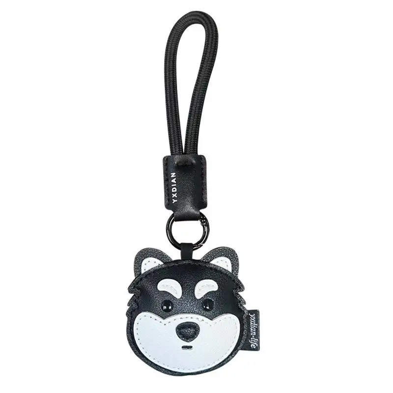Trendiger Leder-Autoschlüsselanhänger mit niedlichem Welpen-Design, Rucksack-Charm, Schlüsselring-Anhänger, Geschenk für Tierliebhaber – Detail 6