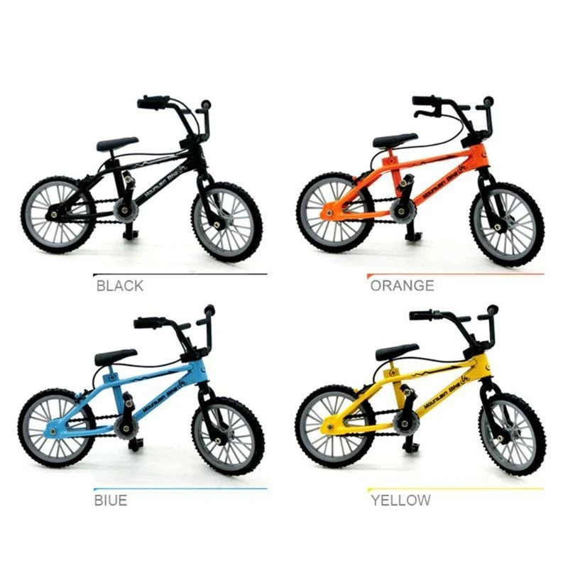 Y4QA Mini in lega dito in bicicletta Sport Bike Disposizione bici da te per il gioco creativo skateboard bambini giocattoli