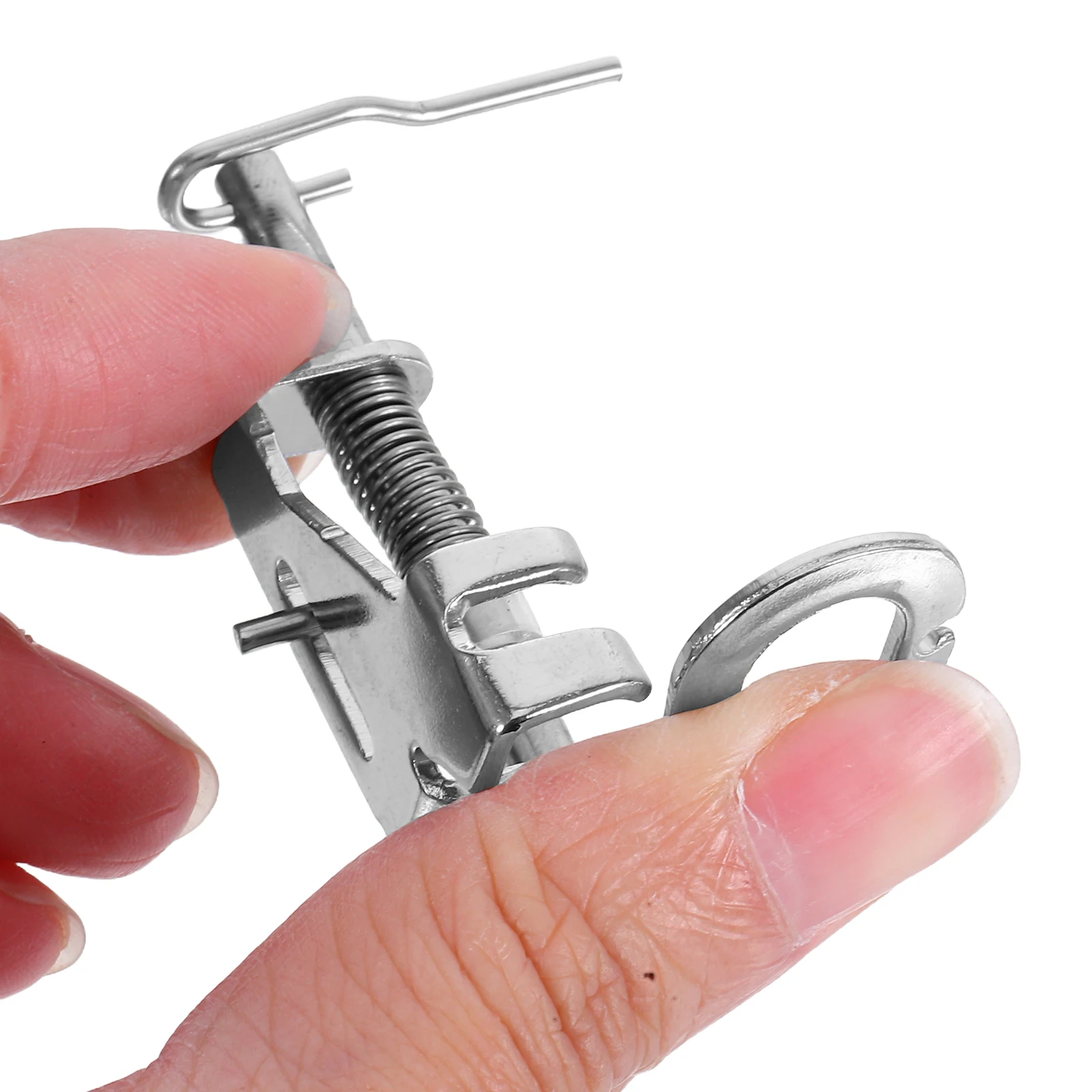 

2 pcs Sewing Machine Accessories Presser Feet Stainless Steel Easy Stitching Replacement Compatible with Various for Sewing