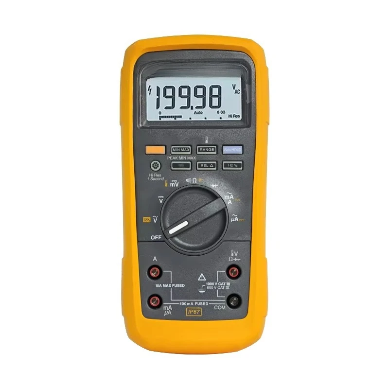 High Precision Industrial Multimeter with LoZ Temperature Measurement Oil Resistant for Electricians