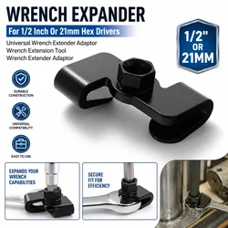 Wrench Expander For 1/2 Inch Or 21mm Hex Drivers Universal Wrench Extender Adaptor Wrench Extension Tool Wrench Extender Adaptor
