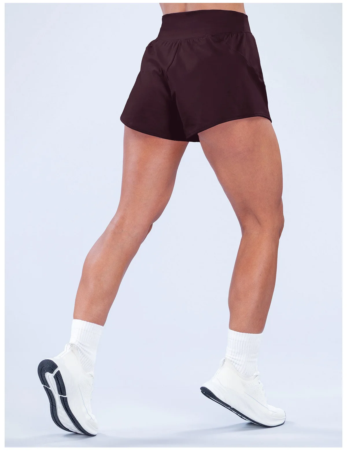 Origin Training Shorts Damen Hochgeschnittener Bund Sportshorts Yoga-Bekleidung Pilates Fitness Workout-Kleidung Laufshorts – Detail 12