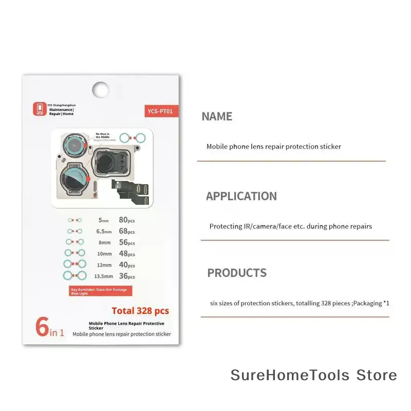 إصلاح الهاتف المحمول الكاميرا الأمامية الكاميرا الخلفية الأشعة تحت الحمراء نقطية كاميرا الوجه ملصق حماية درجة الحرارة العالية #4