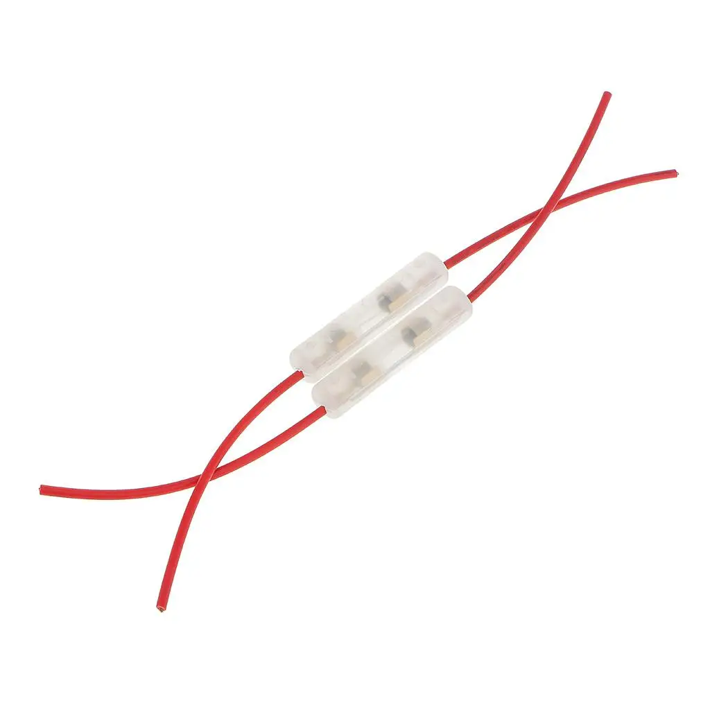 

2 универсальных встроенных стеклянных держателя предохранителя 15А для легкового грузовика 24,5 см 9,65 дюйма