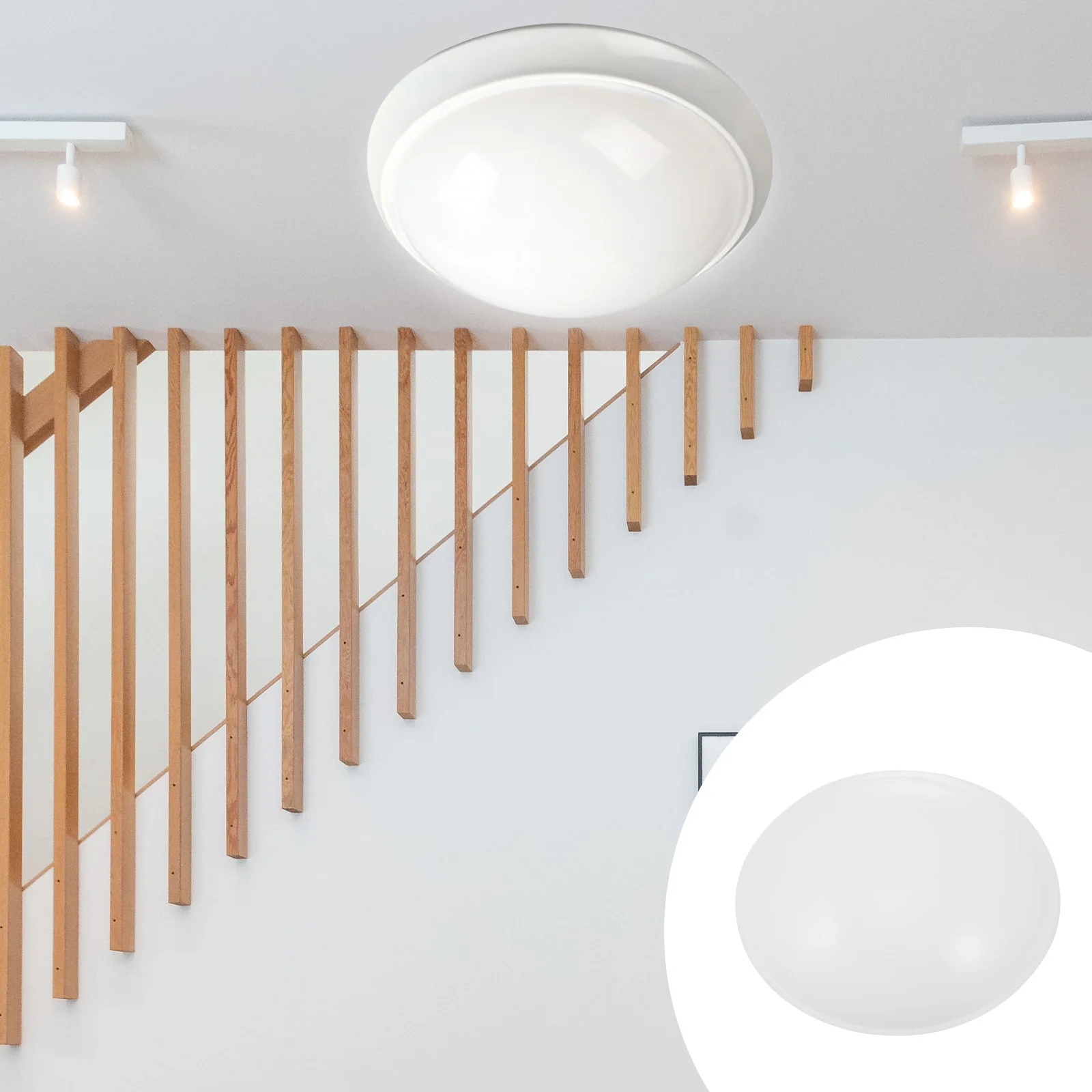 

4pcs Led Bread Lamp Shade White Modern Creative Semi-Circular Ceiling Light Cover For Home Decor Practical Lampshell Household