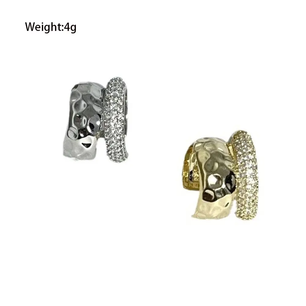 女性用2層メタルウェア手錠,パンク,幾何学的なイヤークリップ,ユニークなy2k,流行