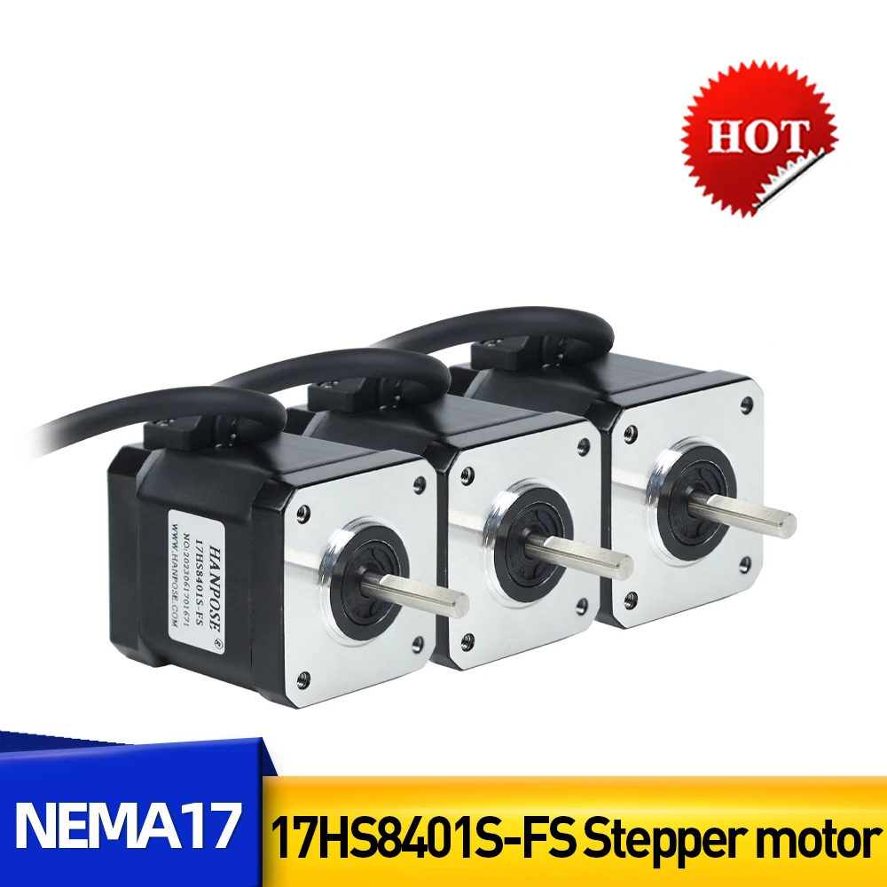 

3pcs 42 Stepper Motor 1.8A 52N.CM 17HS8401S-FS for CNC worm wheel edging machine 42 Waterproof stepper motor Nema17