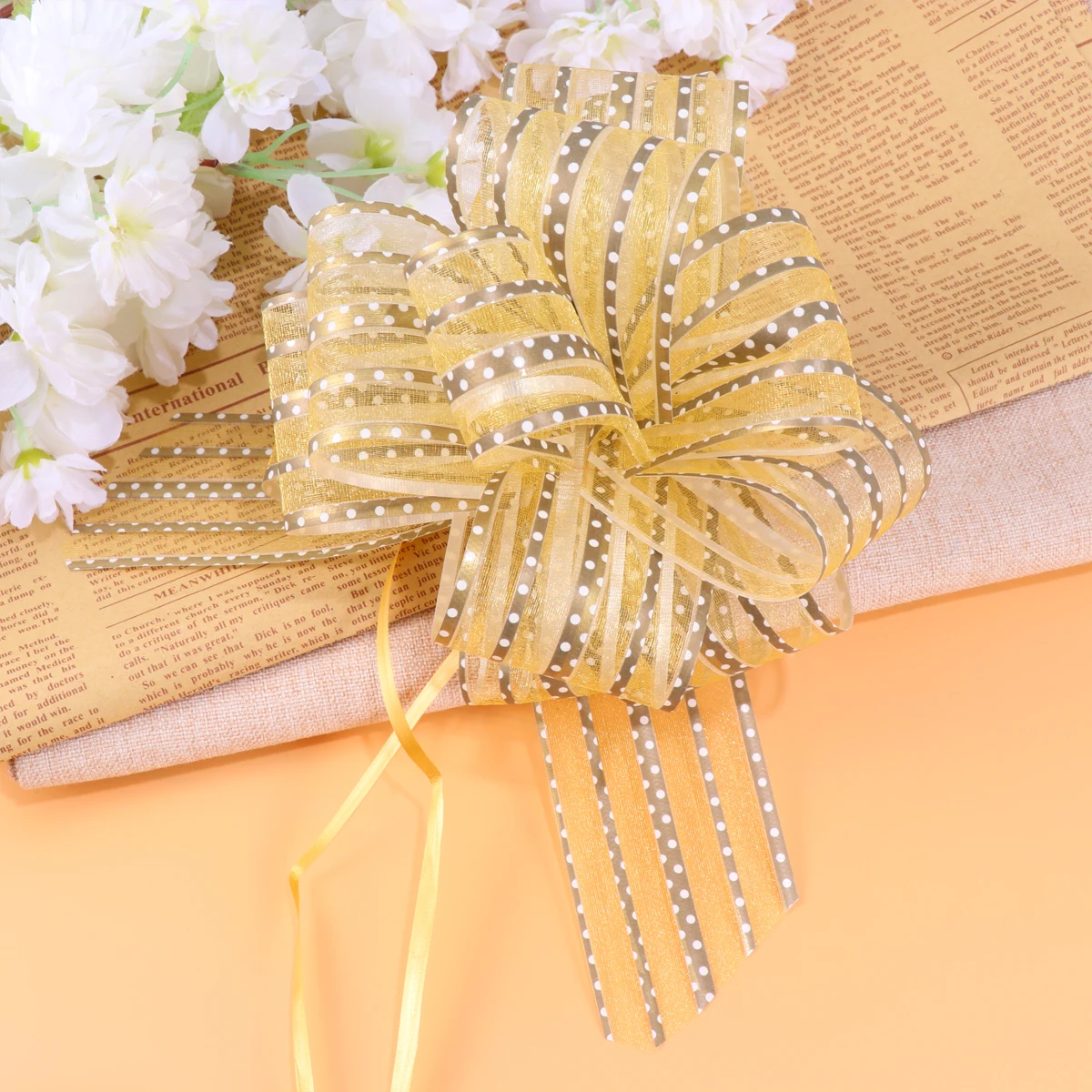 

10 Pcs Gift Yarn Ball Flower Gifts Wedding Day Decorations Decorative Pull Bows