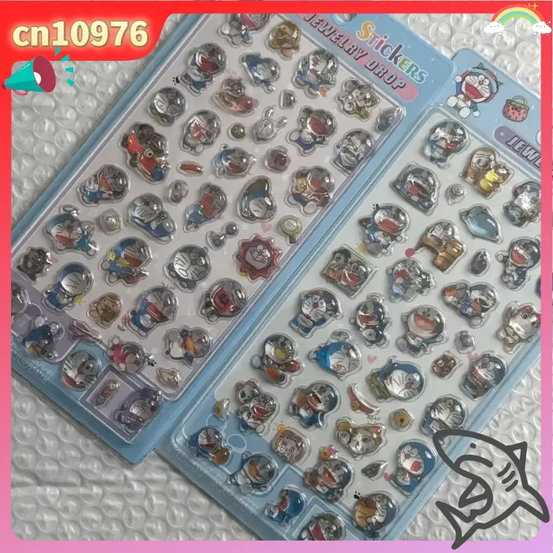

New Doraemon Cartoon 3d Relief Anime Peripheral Stickers Cute Decorative Toys Boys And Girls Birthday Gifts Hot Selling