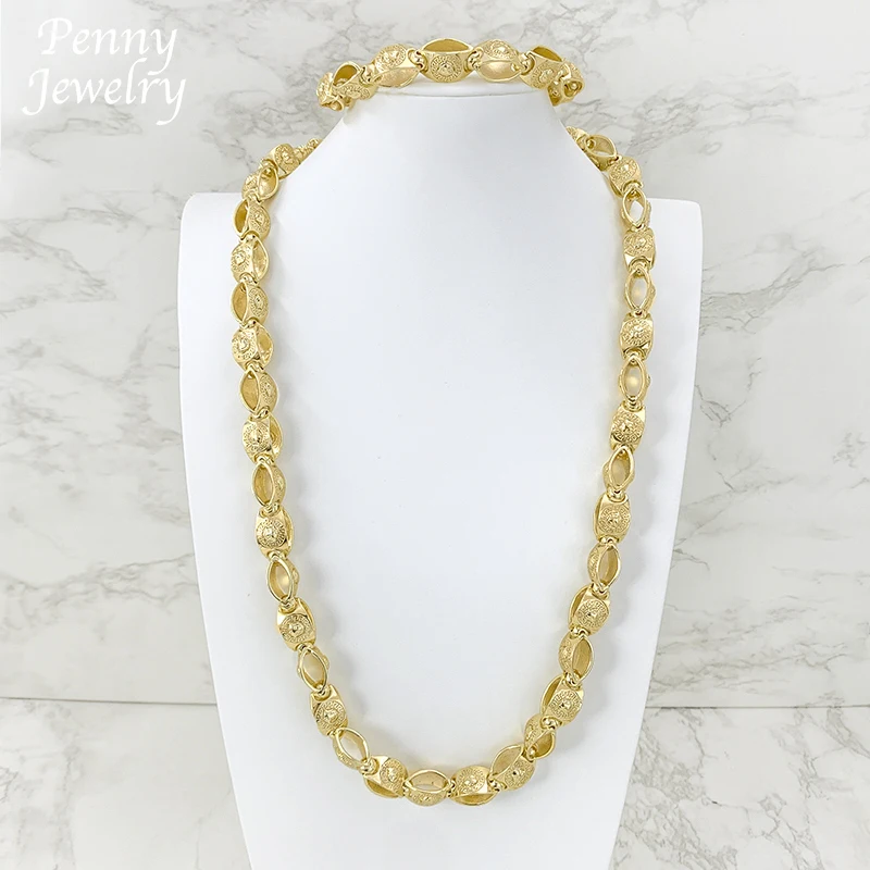 

24-дюймовое длинное ожерелье в стиле хип-хоп, Дубай, 18-каратное позолоченное ювелирное изделие, браслет, мужские модные обручальные украшения для вечеринки, свадебные подарки