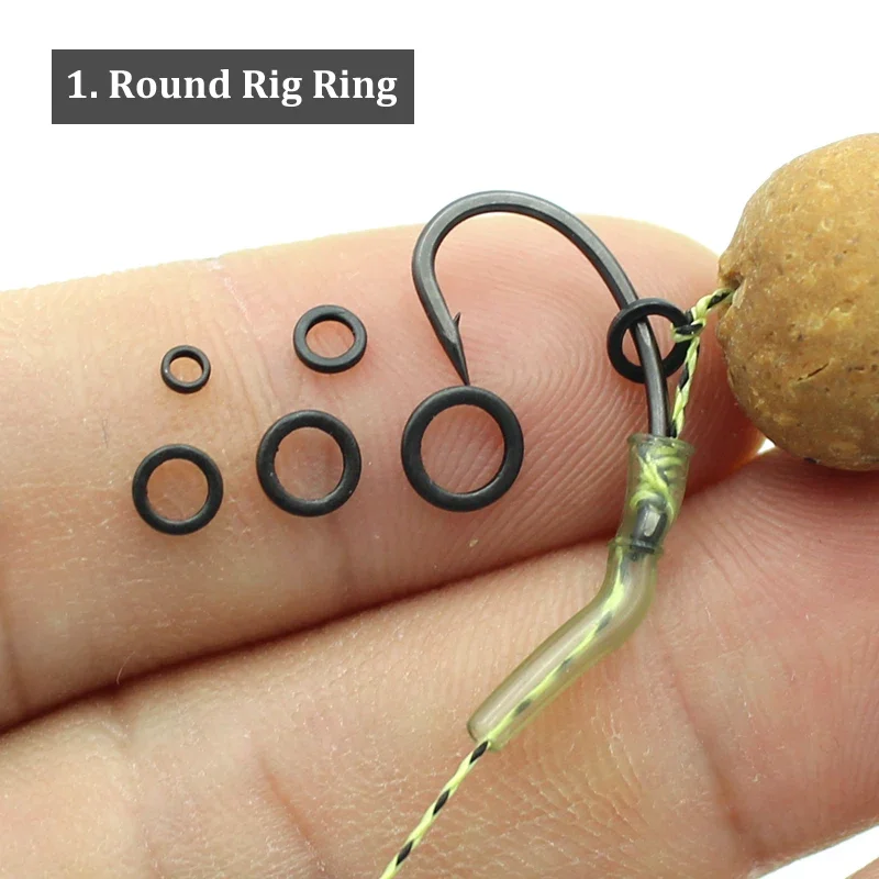 

50pcs Carp Fishing Tackle Pop Ups Boilies Hookbait Hair Rig Ring Method Feeder Carp Boilie Bait Rings Carp Fishing Accessories