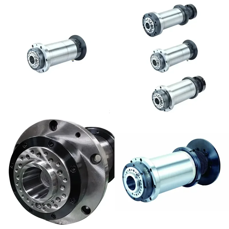 High Precision Mechanical A2-4 BT40 8000RPM Large Aperture CNC Lathe Spindle Motor with Bearing Inclined Bed Liquid Cooling