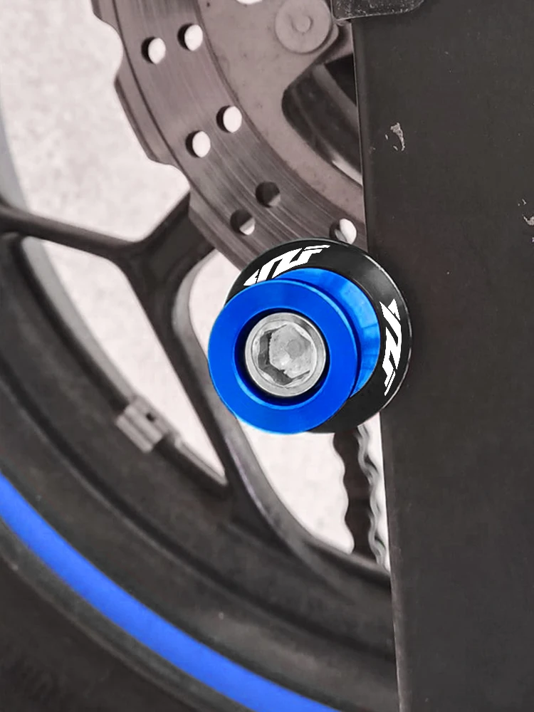 Curseur de vis de support de bobine de bras oscillant CNC, logo personnalisé, accessoires de moto pour Yamaha YZF R1 R3 R6 YZFR1 YZFR3 YZFR6 1999-2024, 6mm