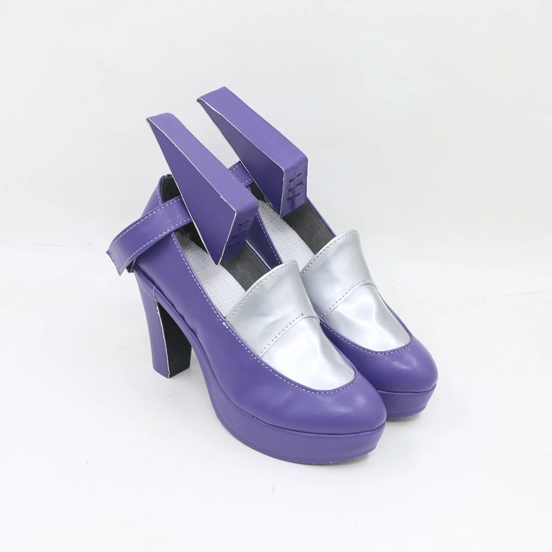 Stars Cream Cosplay Shoes Boots Anime Halloween Carnival PU Leather Shoes Custom Made