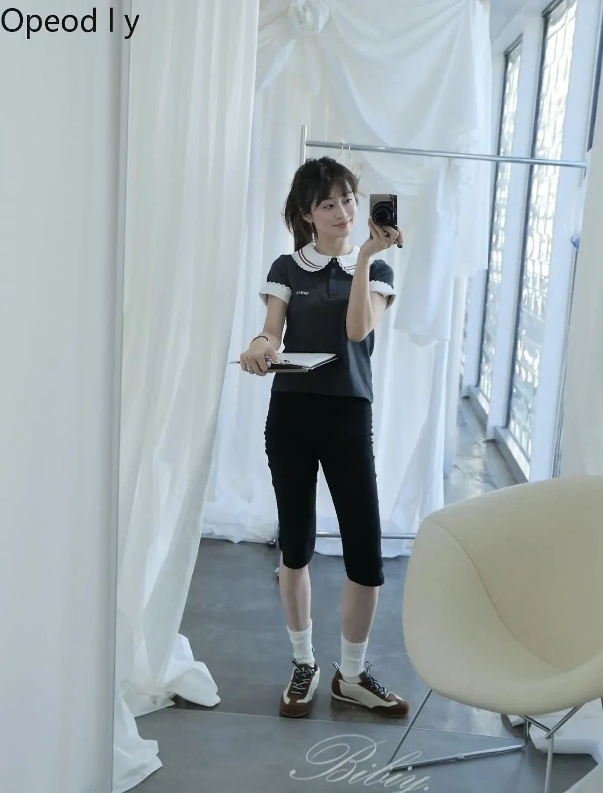 Japanese Sweet Cute Lace Navy Collar Shirt 2026 Summer Fashion Thin Stripes Embroidered Women's Short-sleeved T-shirt