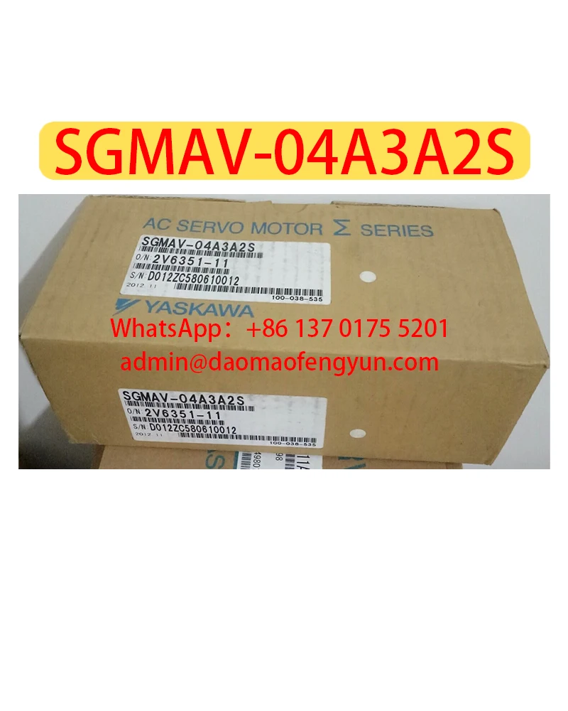 

Brand New SGMAV-04A3A2S Servo Motor Fast shipping