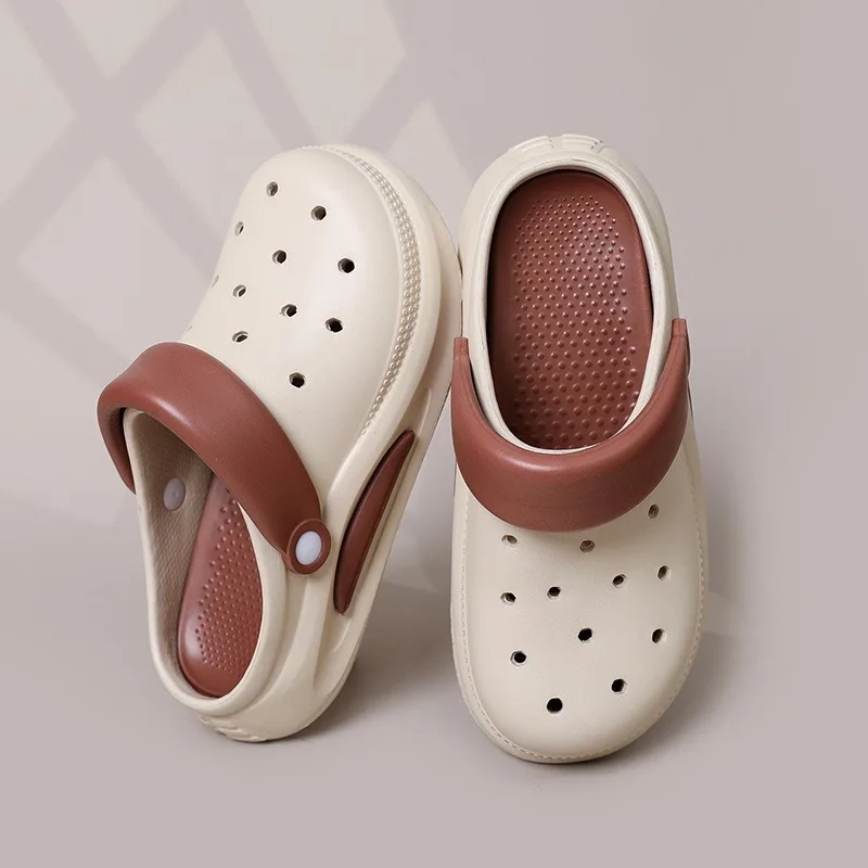 Clogs Women Sandals Summer Casual EVA Lightweight Outdoor Men 3cm Shoes Anti Slip Thick Sole Beach Slides Couple Garden Slipper