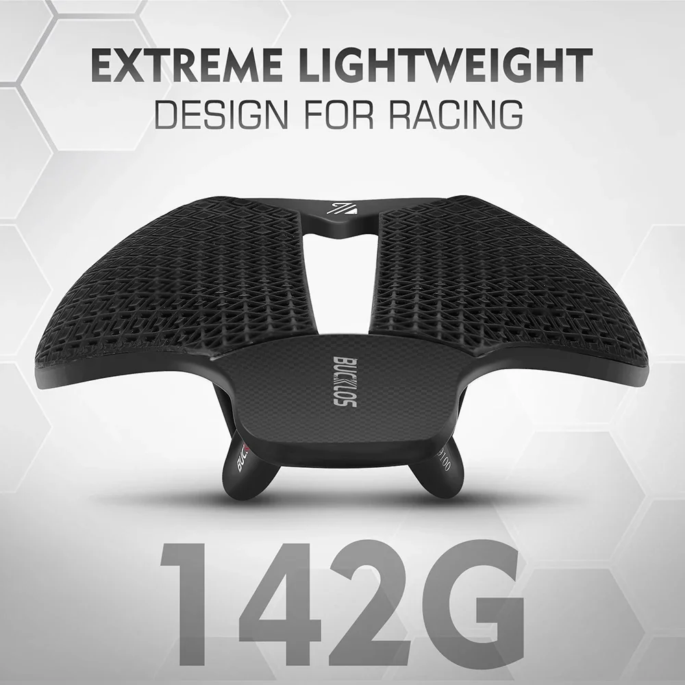 BUCKLOS MTB 3D Printed Saddle Carbon Fiber Road Bike Seat Cushion 3D Printed Ultralight Hollow Bicycle Saddle Chair Cycling Part