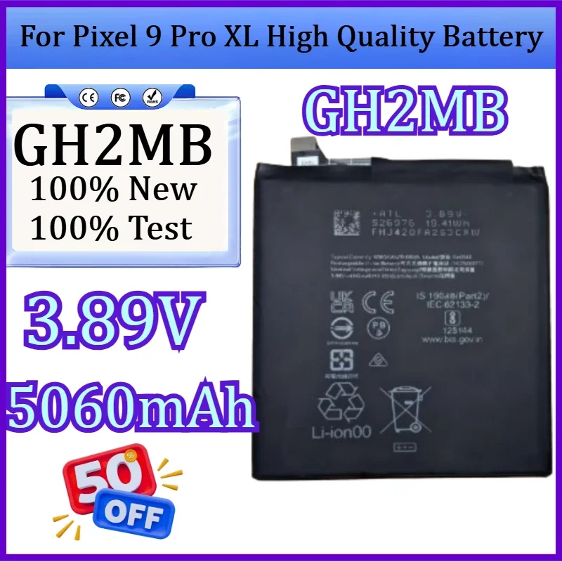 SWZY New GH2MB 3.89V 5060mAh Replacement Mobile Phone Battery for Pixel 9 Pro XL High Quality Battery