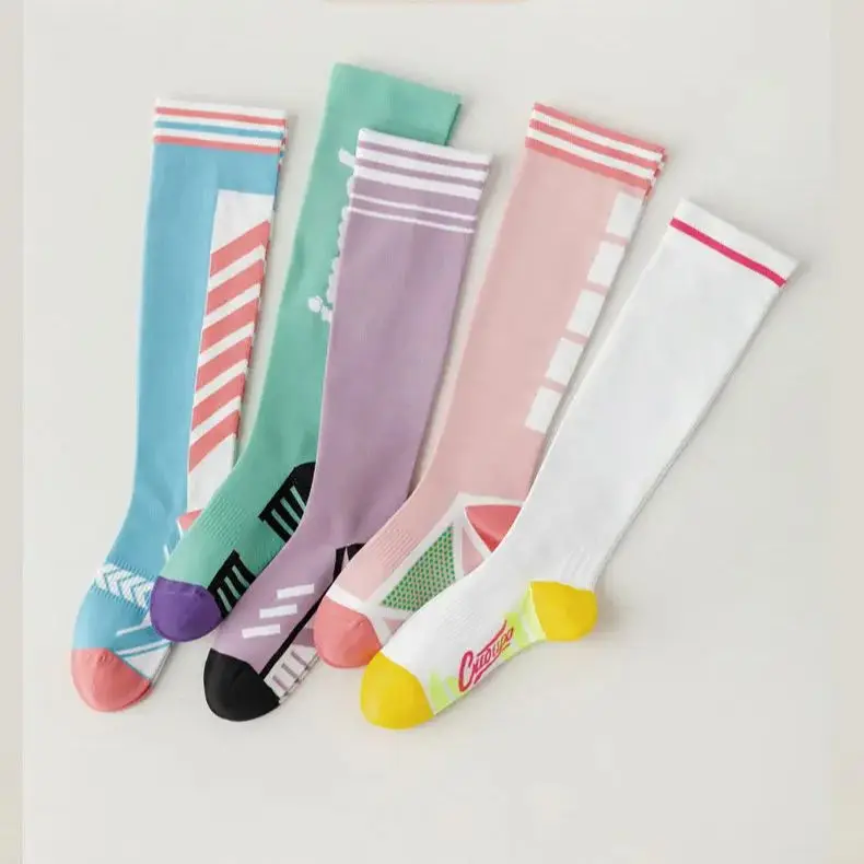 Badminton Socks Women Calf Socks Summer Sports Yoga Fitness Jump Rope Running Compression Stockings Gym Sweet