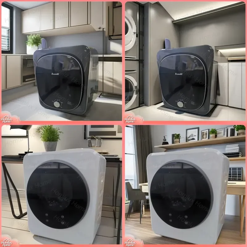 110V 220V Dual Voltage Household Laundry Dryer Fully Automatic Front Load Tumble Dryer Clothes Drying Energy