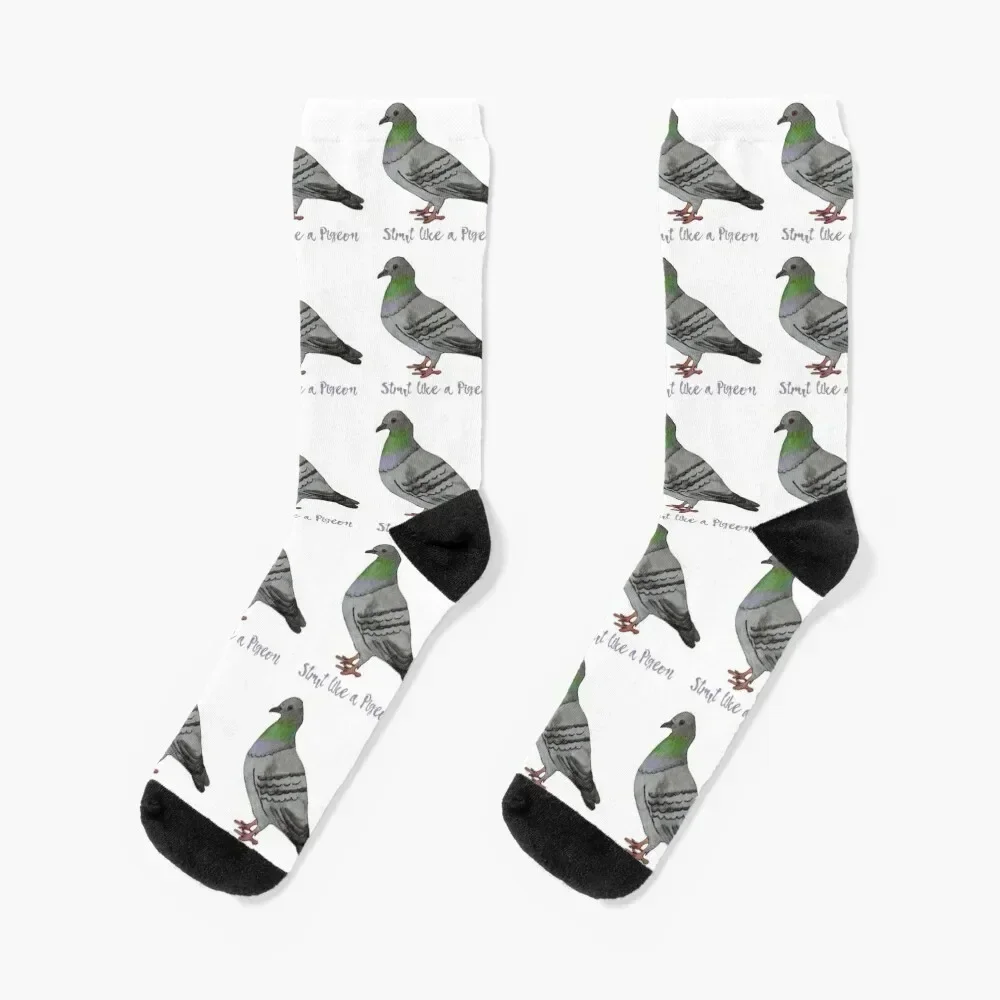 

Носки Strut Like a Pigeon с подогревом, спортивные забавные подарочные яркие женские носки с подвязками, мужские