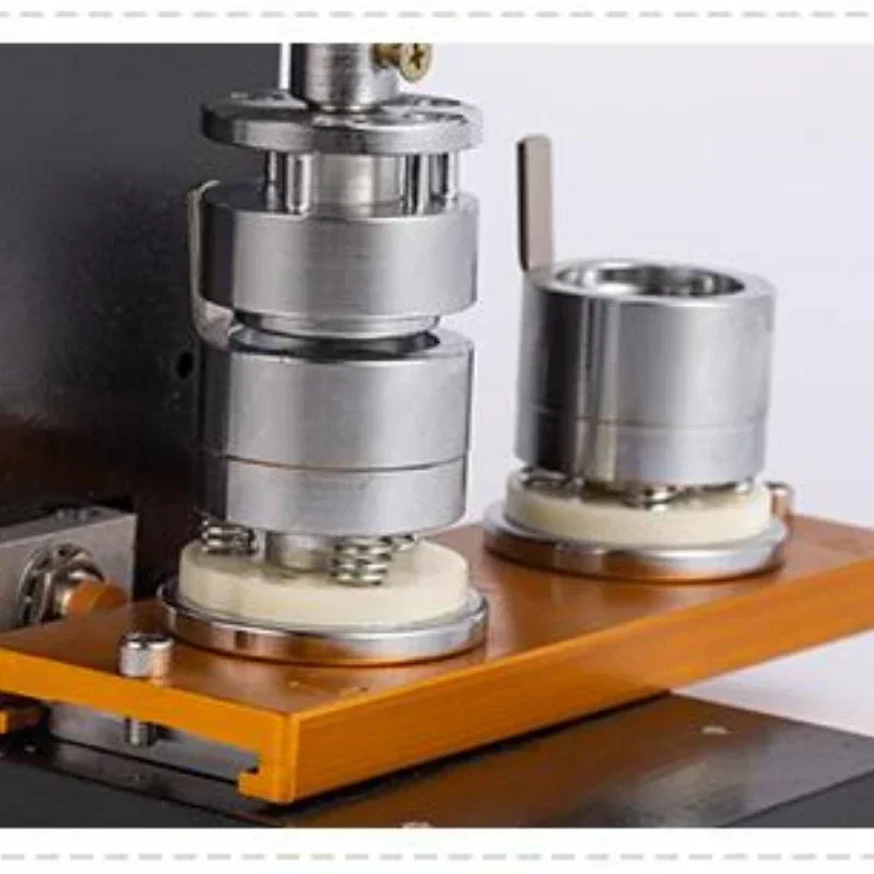 Pneumatic Badge Making Machine Auto Induction Stamping Badge Processing Punching Machine with Mold Pedal Models Without Air