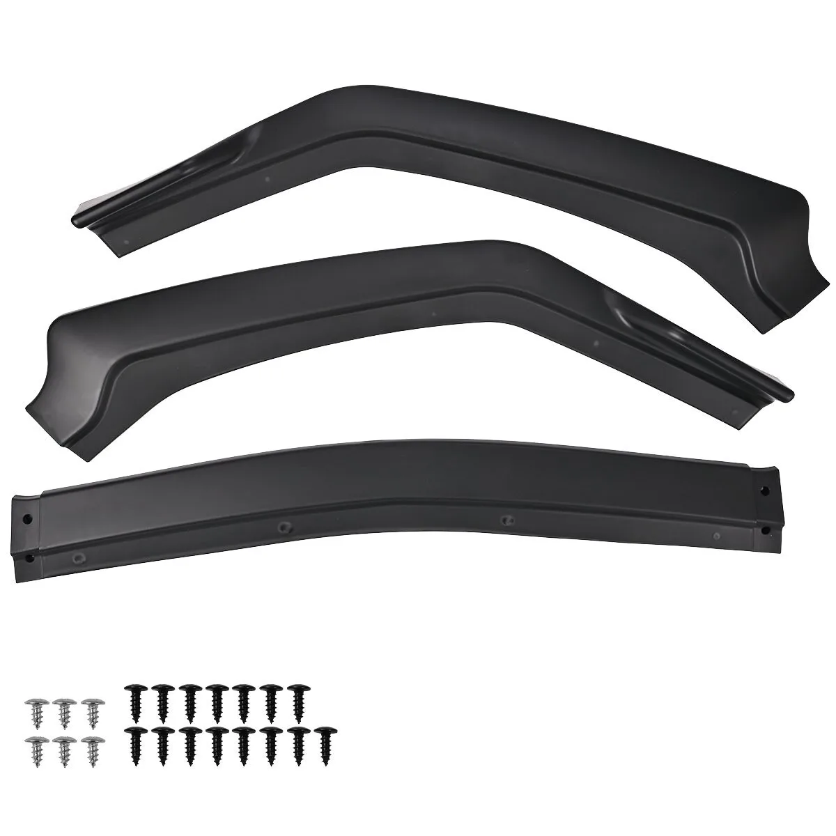 Front Bumper Lip Spoiler Matte Black Performance Splitter Fits Mustang GT 2018 2023 Ford