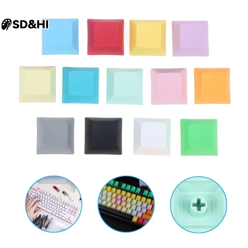 10Pcs DIY DSA 1U Keycap For MX Switches Keyboard Key Cap Multiple Color Thick Durable PBT DSA Height Keycap