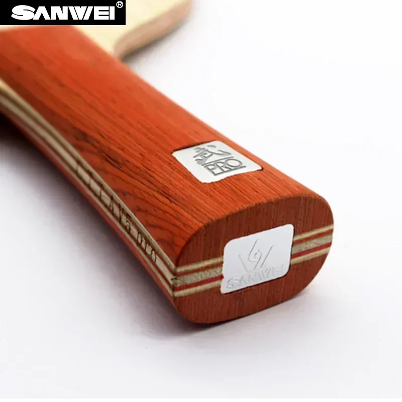 Cuchilla de tenis de mesa Original SANWEI V5 Pro, 7 capas de madera pura apagada + hoja de Ping Pong, ataque ofensivo profesional con unidad de bucle