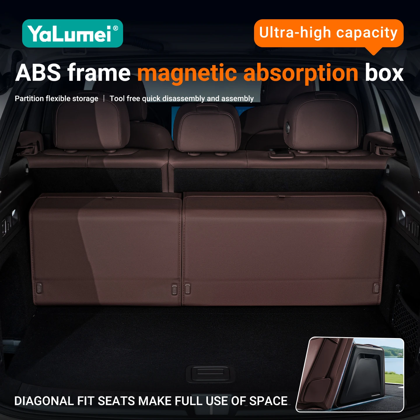 For Changan CS15 CS85 CX70 Oshan X7 CS35 PLUS UNIT UNIK CS55 CS95 CS75 Car Trunk Storage Box Car Rear Trunk Cargo Storage Bin