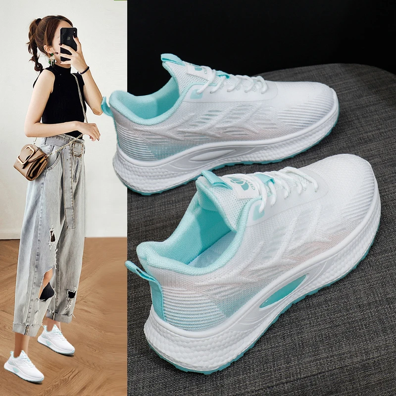 

Women Shoes Breathable All-match Mesh Shoes Casual Sports Trendy Shoes Female Wear-resistant Running Shoes for Women
