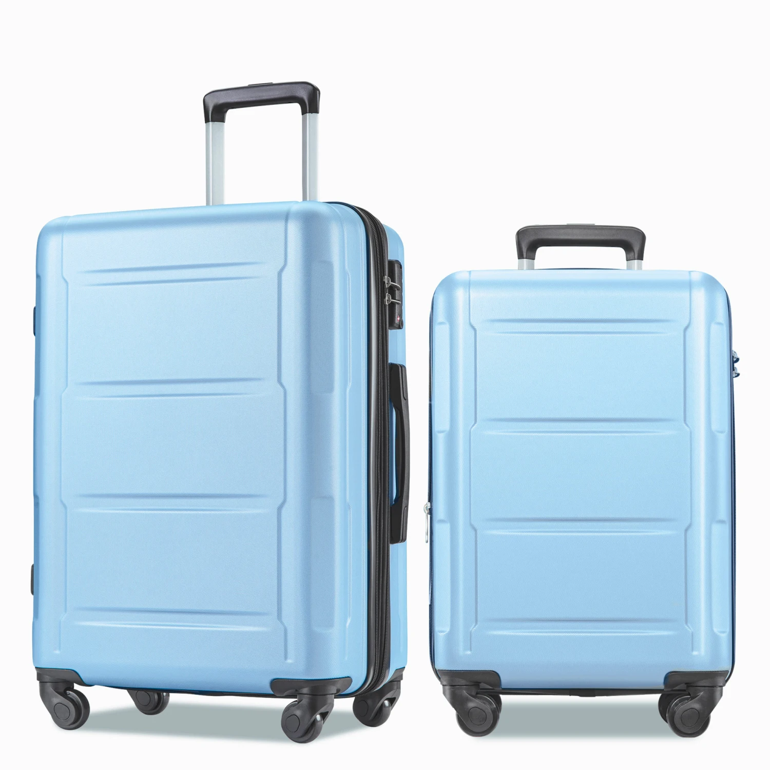 Expanable Spinner Wheel 2 Piece Luggage Set ABS Lightweight Suitcase with TSA Lock 20