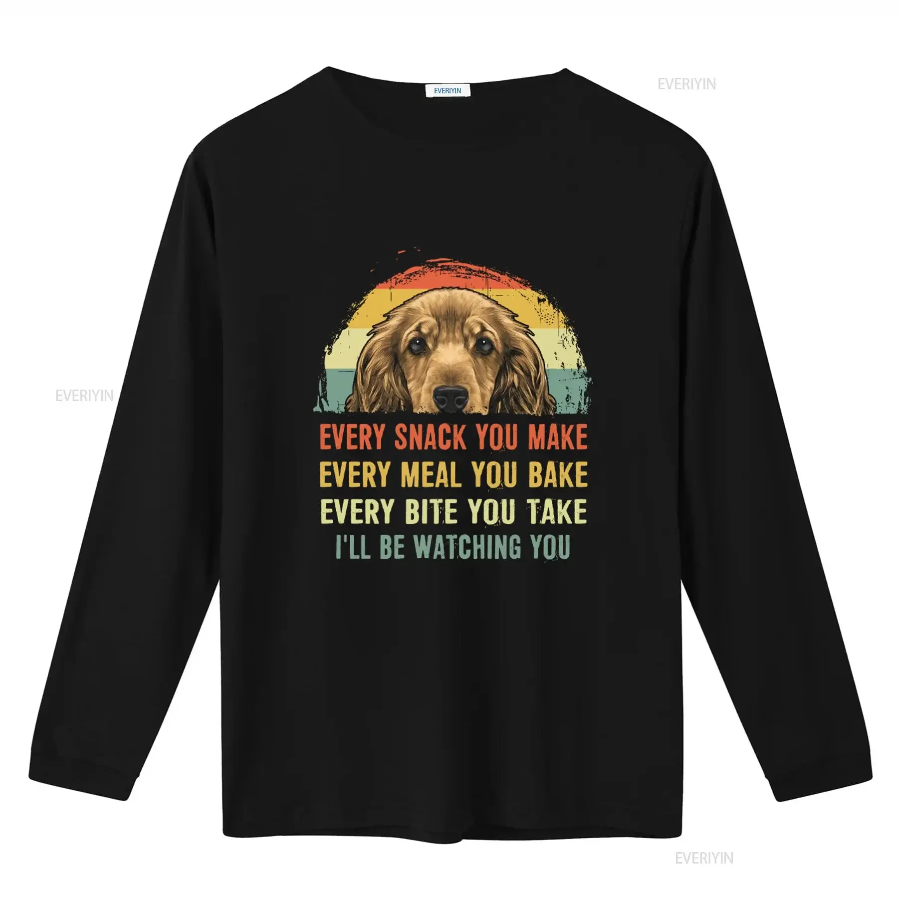 Vintage Cocker Spaniel Dog Mom T Shirt Every Snack You Make Meal Bake Bite Take I'll Be Watching Perfect for Mother's Day