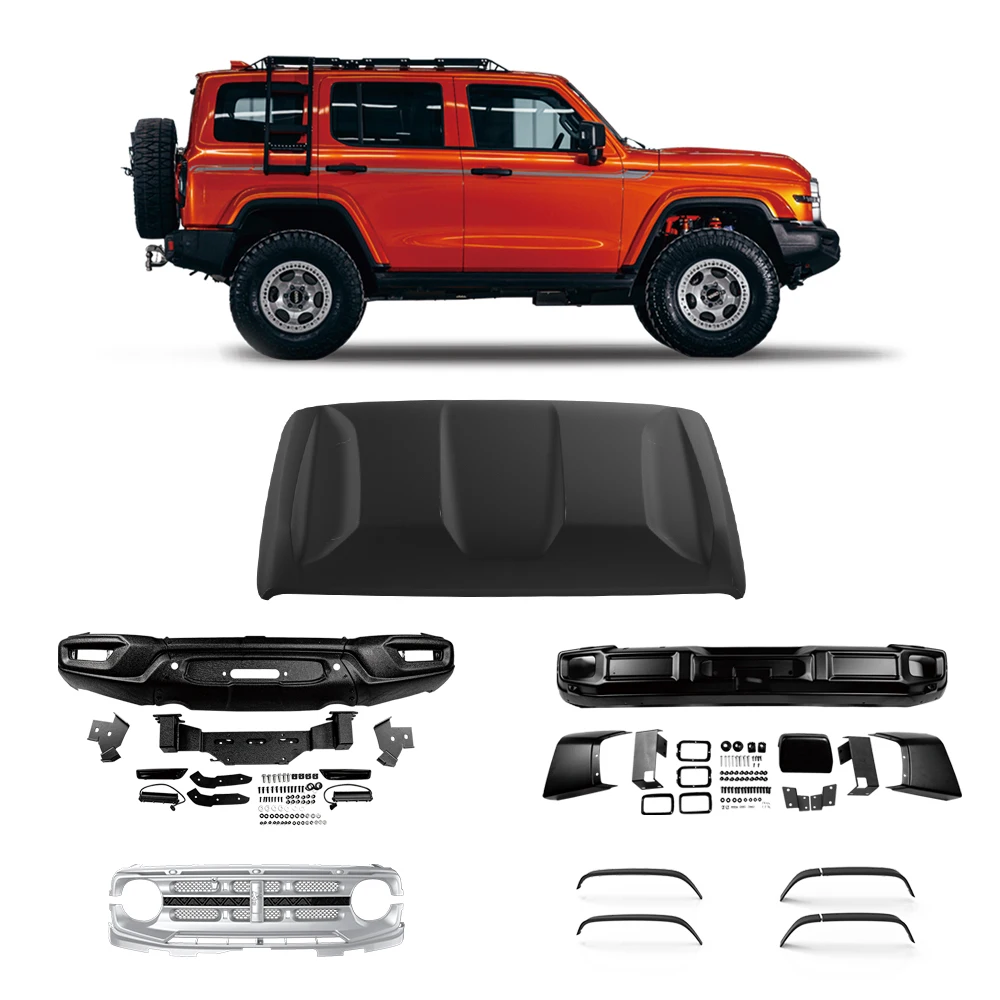 

Hot Sale RoseFinch Grill Hood Bumper Suzaku Body Kit for GWM Tank 300 Upgrade Modification Car Accessories New Condition