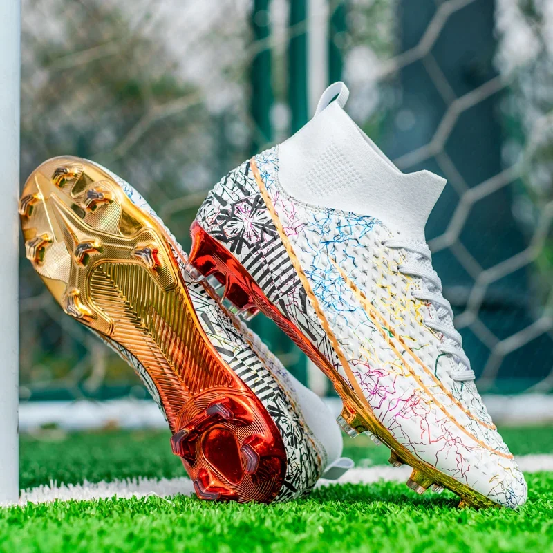 New Men Women Professional Football Boots Long Spikes Hot-selling High-quality Match Sport Training Non-Slip Ultralight